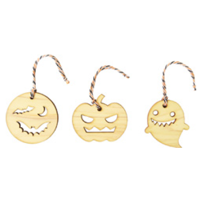 東京多摩産材 を利用した 自然にやさしい 木工製品　ハロウィン　オーナメント