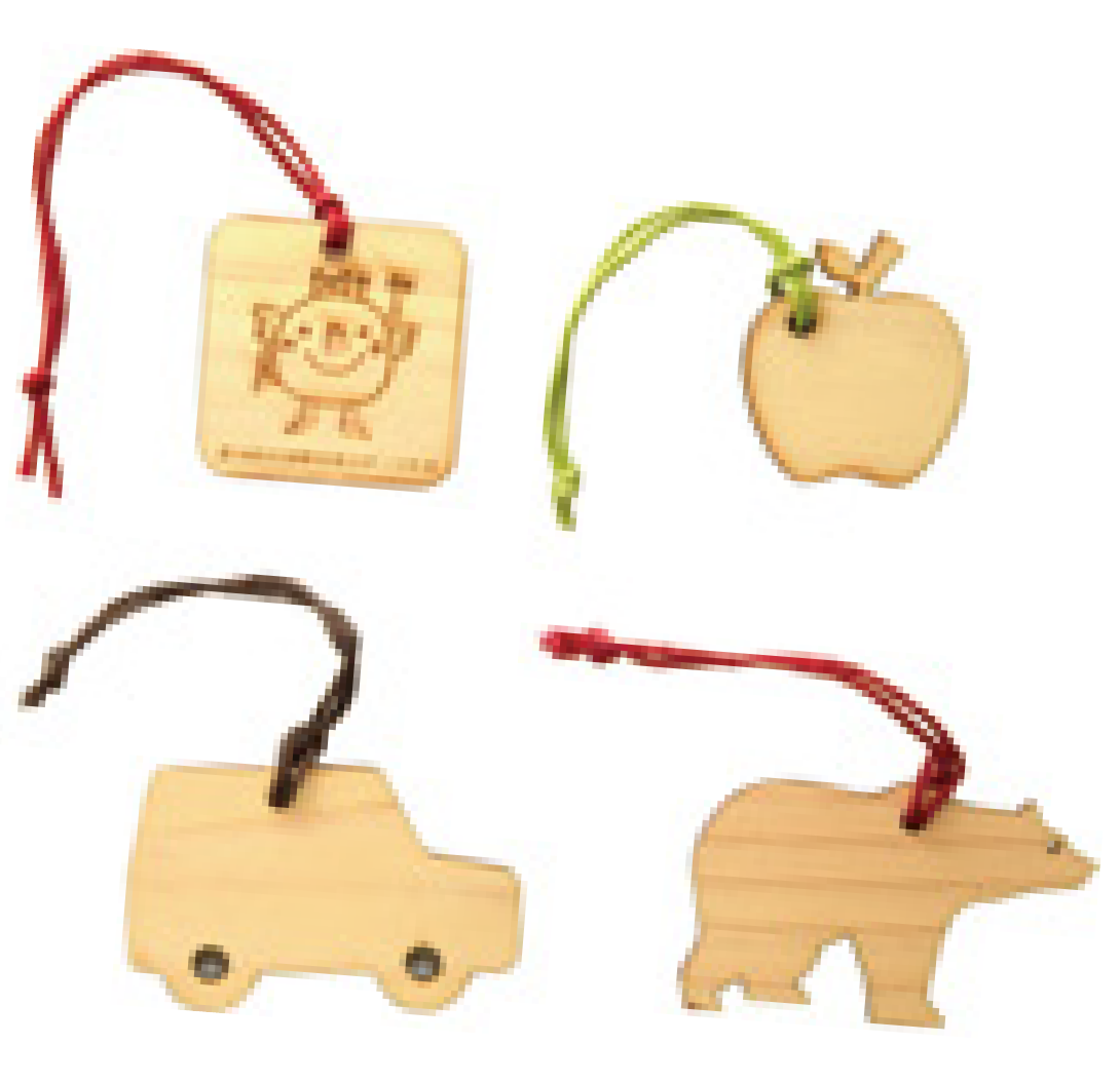 東京多摩産材 を利用した 自然にやさしい 木工製品　いろいろストラップ
