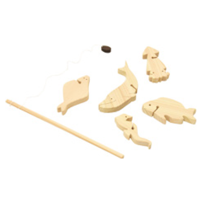 東京多摩産材 を利用した 自然にやさしい 木工製品　おふろフィッシング　